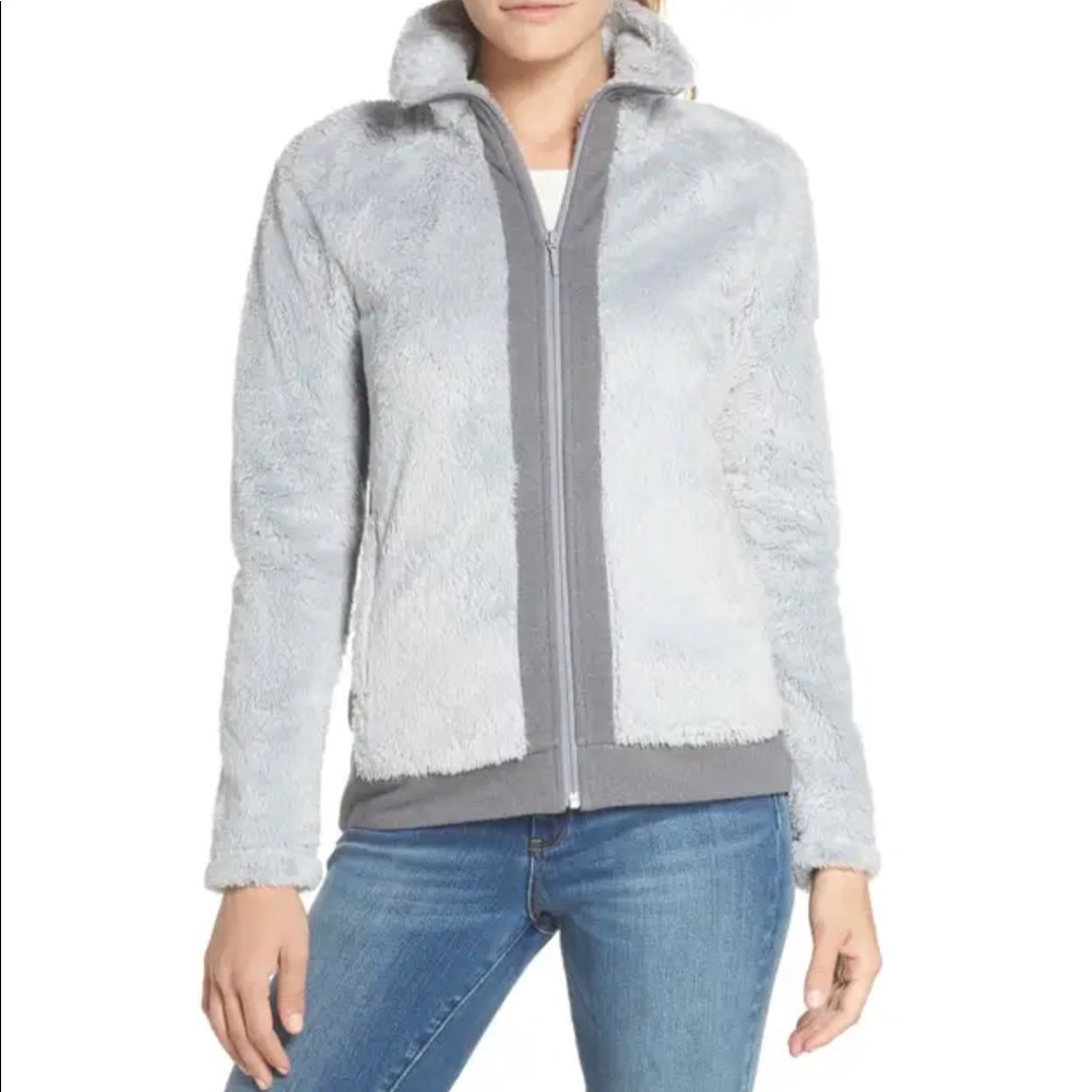EUC- Northface Furry Fleece jacket gray